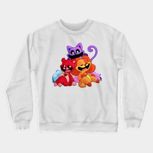 Friend Cat And New Catnap smiling critters Crewneck Sweatshirt